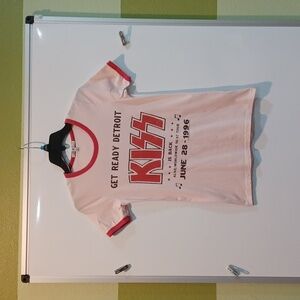 Retro STYLE Remake(2016) KISS XS Pink/Red Ringer Tshirt